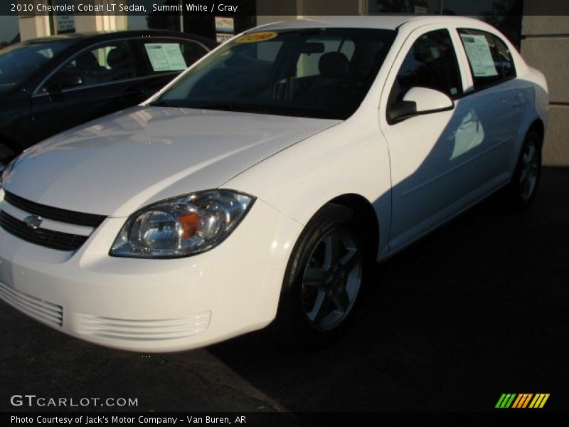 Summit White / Gray 2010 Chevrolet Cobalt LT Sedan