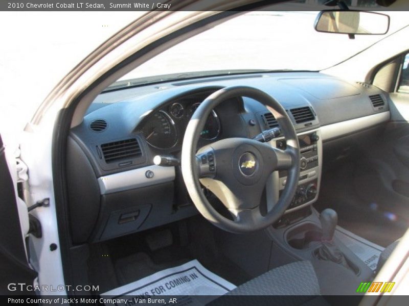 Summit White / Gray 2010 Chevrolet Cobalt LT Sedan