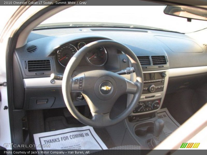 Summit White / Gray 2010 Chevrolet Cobalt LT Sedan