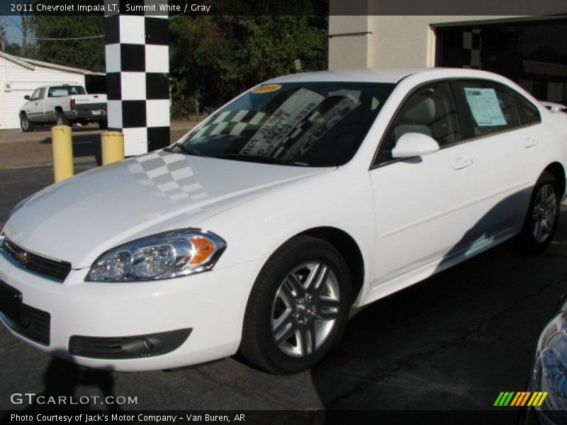 Summit White / Gray 2011 Chevrolet Impala LT