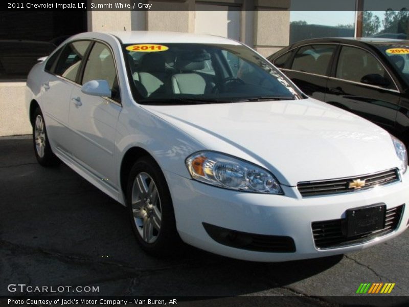 Summit White / Gray 2011 Chevrolet Impala LT
