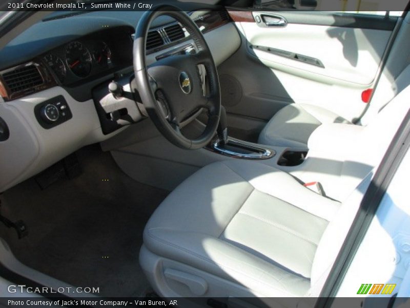 Summit White / Gray 2011 Chevrolet Impala LT