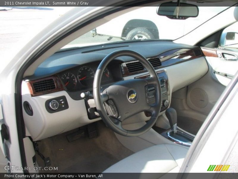 Summit White / Gray 2011 Chevrolet Impala LT