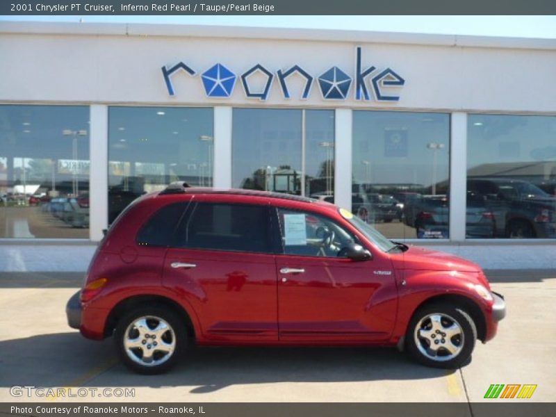Inferno Red Pearl / Taupe/Pearl Beige 2001 Chrysler PT Cruiser