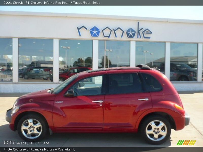 Inferno Red Pearl / Taupe/Pearl Beige 2001 Chrysler PT Cruiser