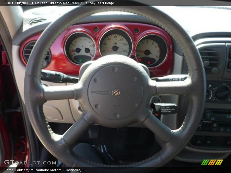 Inferno Red Pearl / Taupe/Pearl Beige 2001 Chrysler PT Cruiser