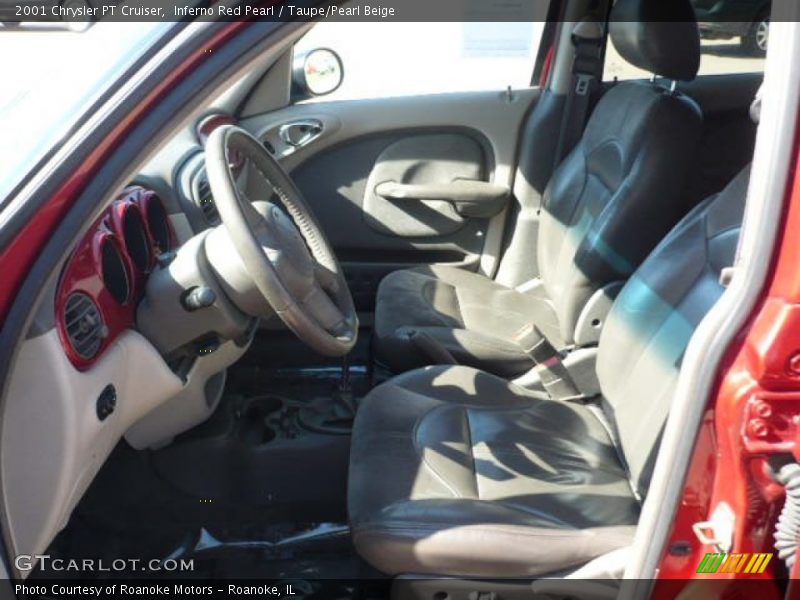 Inferno Red Pearl / Taupe/Pearl Beige 2001 Chrysler PT Cruiser