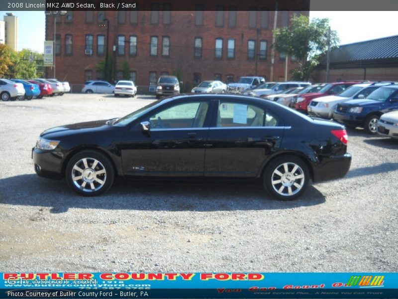 Black / Sand 2008 Lincoln MKZ AWD Sedan