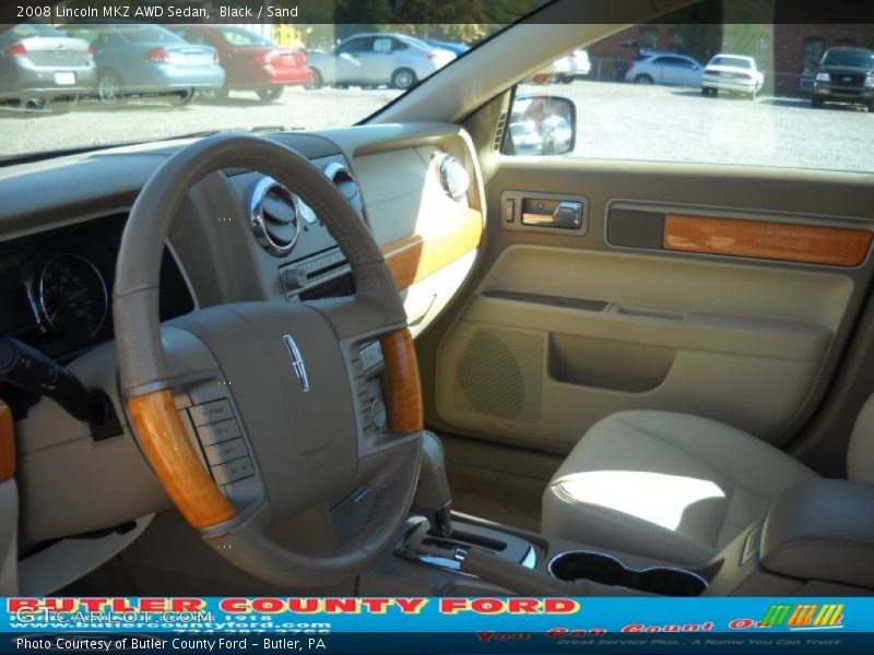 Black / Sand 2008 Lincoln MKZ AWD Sedan