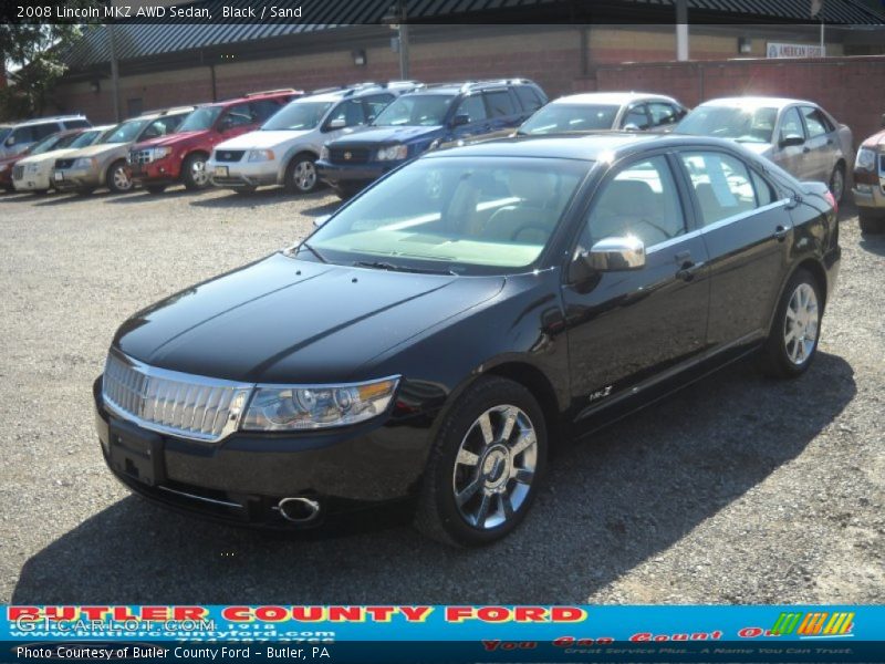 Black / Sand 2008 Lincoln MKZ AWD Sedan