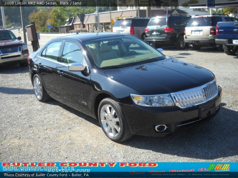 Black / Sand 2008 Lincoln MKZ AWD Sedan
