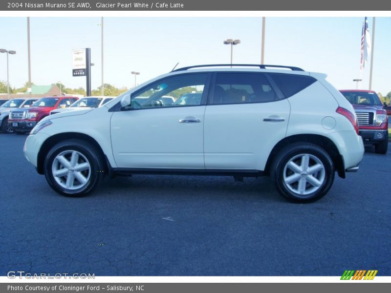 Glacier Pearl White / Cafe Latte 2004 Nissan Murano SE AWD