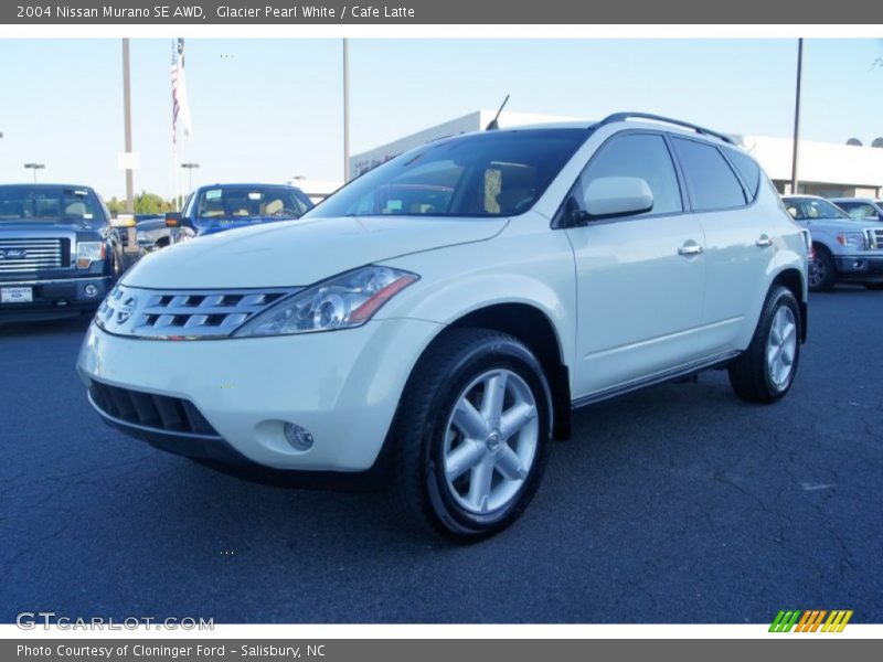 Glacier Pearl White / Cafe Latte 2004 Nissan Murano SE AWD