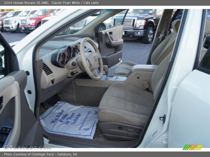Glacier Pearl White / Cafe Latte 2004 Nissan Murano SE AWD