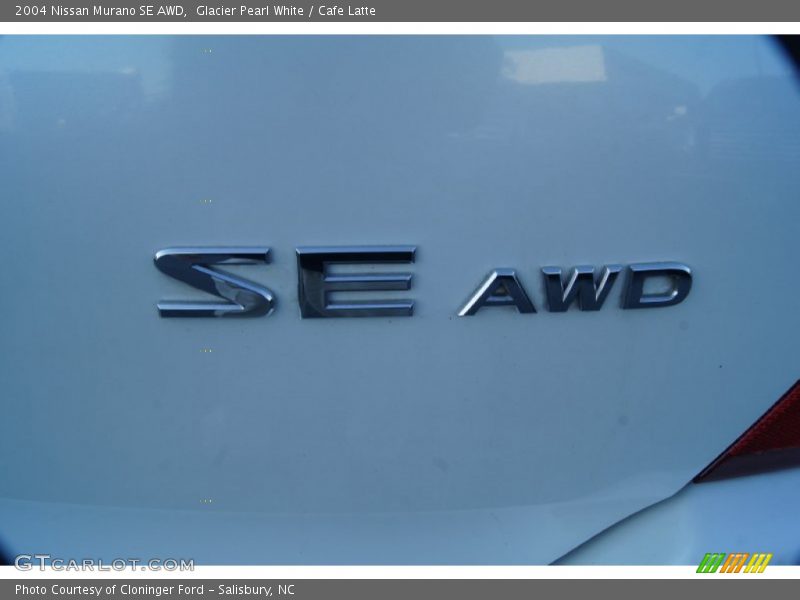 Glacier Pearl White / Cafe Latte 2004 Nissan Murano SE AWD