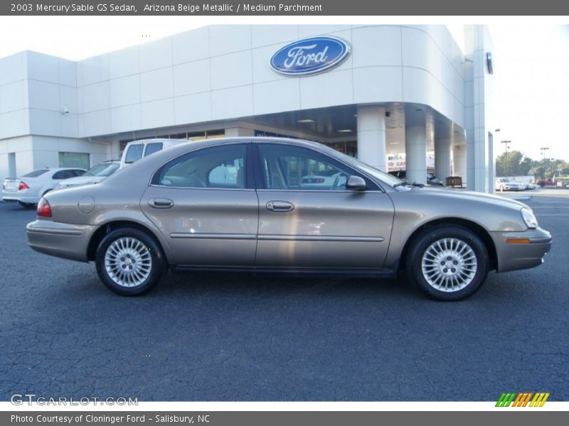 Arizona Beige Metallic / Medium Parchment 2003 Mercury Sable GS Sedan