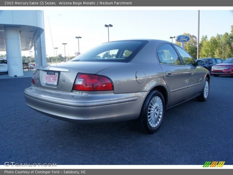 Arizona Beige Metallic / Medium Parchment 2003 Mercury Sable GS Sedan