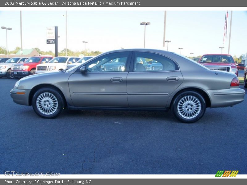 Arizona Beige Metallic / Medium Parchment 2003 Mercury Sable GS Sedan