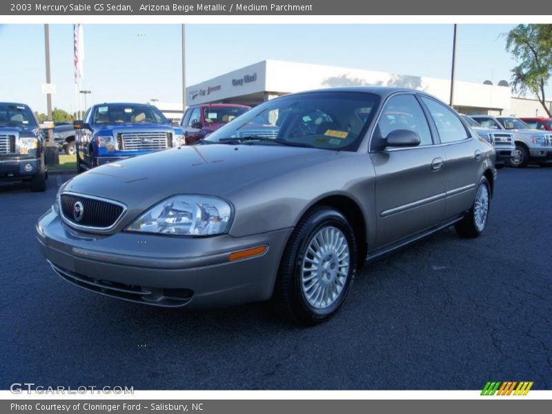Arizona Beige Metallic / Medium Parchment 2003 Mercury Sable GS Sedan