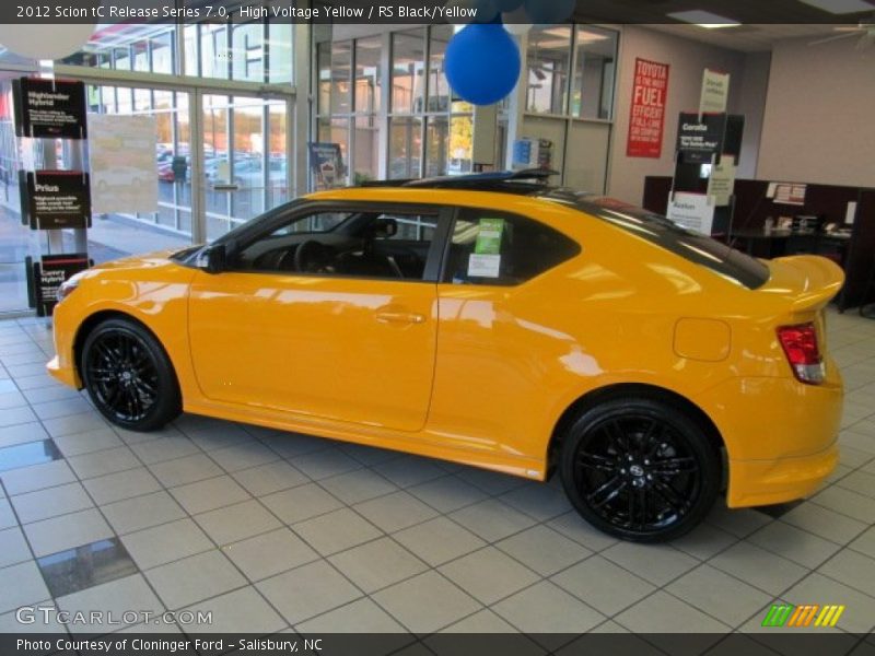 High Voltage Yellow / RS Black/Yellow 2012 Scion tC Release Series 7.0