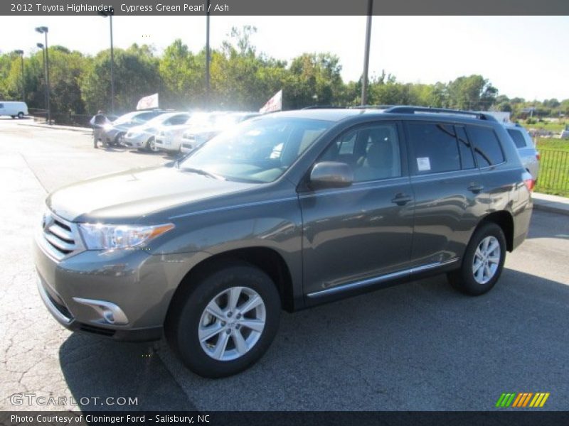 Cypress Green Pearl / Ash 2012 Toyota Highlander