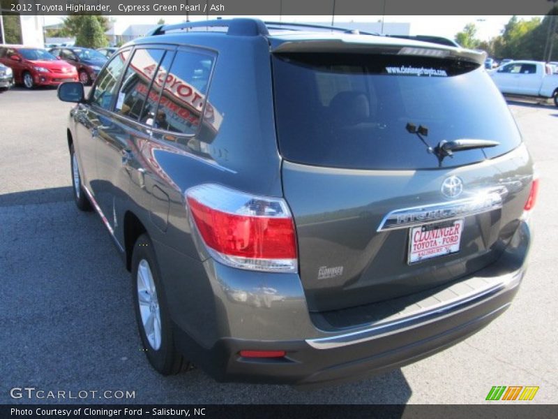 Cypress Green Pearl / Ash 2012 Toyota Highlander