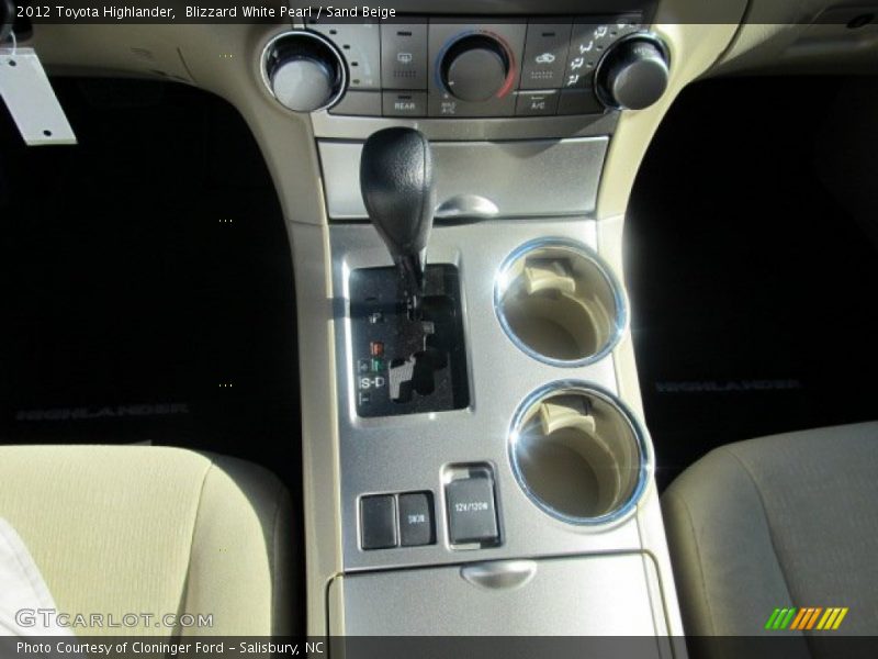 Blizzard White Pearl / Sand Beige 2012 Toyota Highlander
