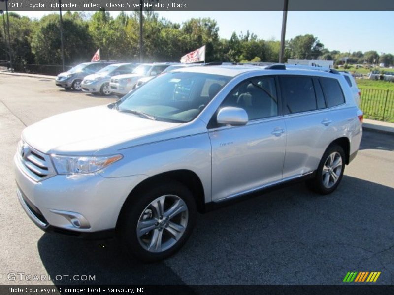 Classic Silver Metallic / Black 2012 Toyota Highlander Limited