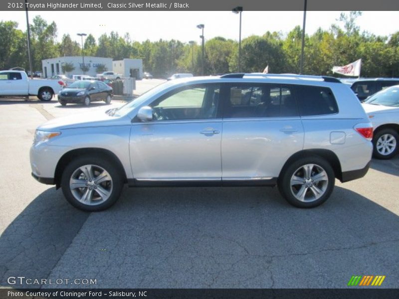 Classic Silver Metallic / Black 2012 Toyota Highlander Limited