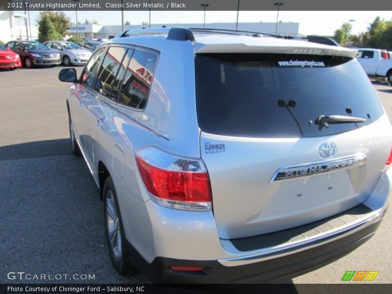Classic Silver Metallic / Black 2012 Toyota Highlander Limited