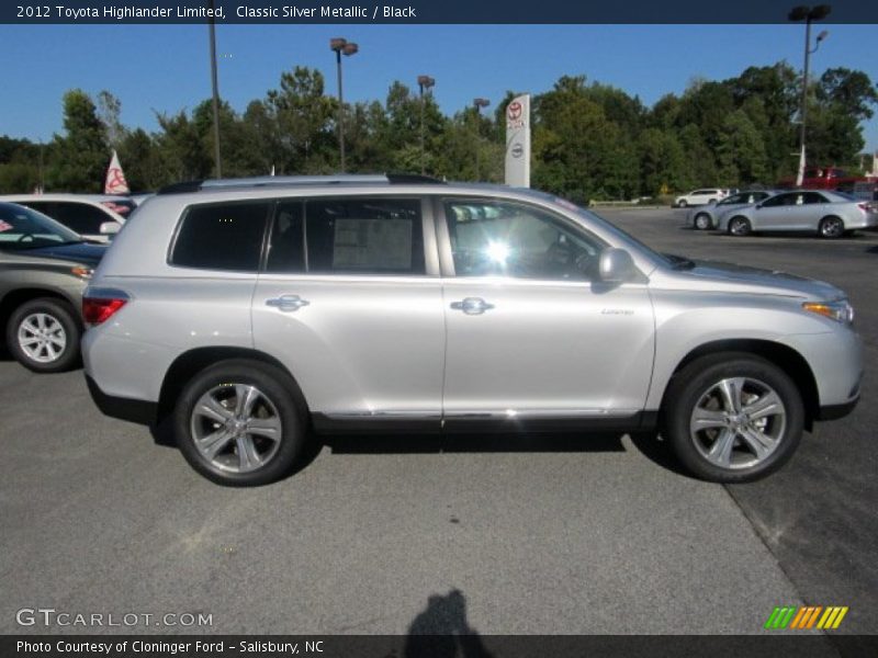 Classic Silver Metallic / Black 2012 Toyota Highlander Limited