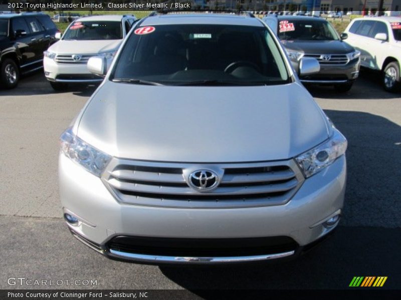 Classic Silver Metallic / Black 2012 Toyota Highlander Limited