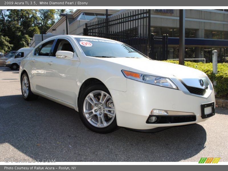 White Diamond Pearl / Ebony 2009 Acura TL 3.5