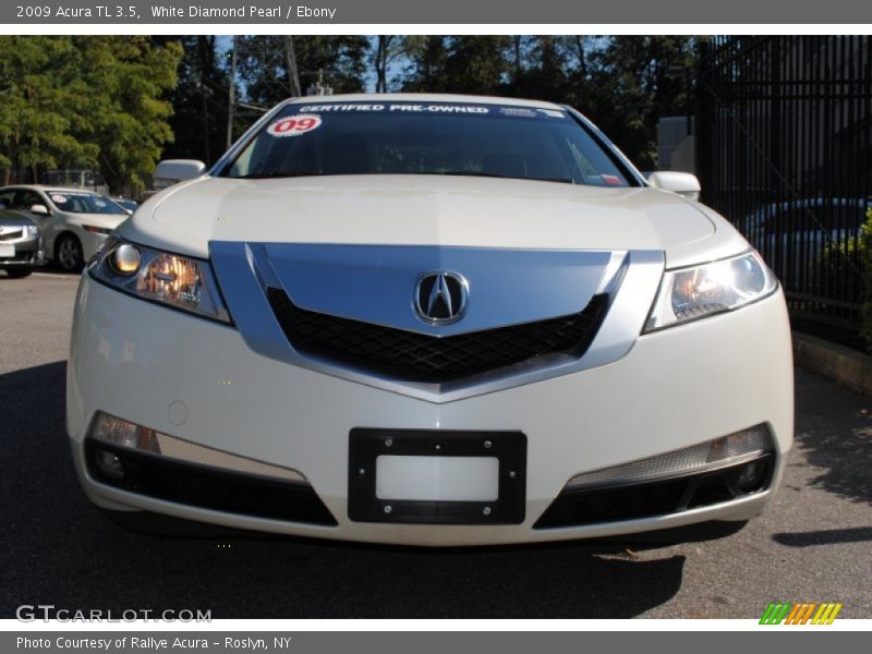 White Diamond Pearl / Ebony 2009 Acura TL 3.5
