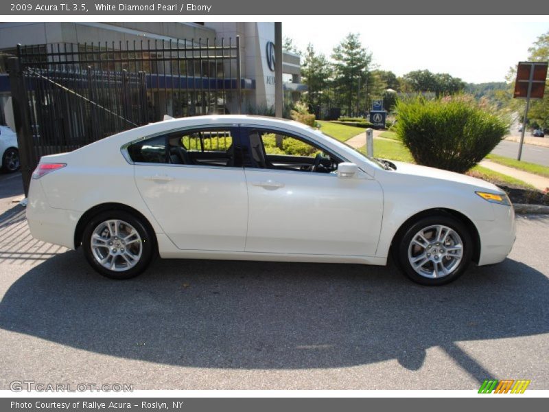 White Diamond Pearl / Ebony 2009 Acura TL 3.5