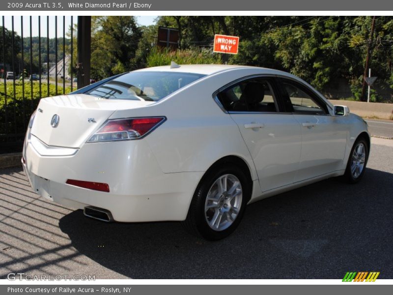 White Diamond Pearl / Ebony 2009 Acura TL 3.5