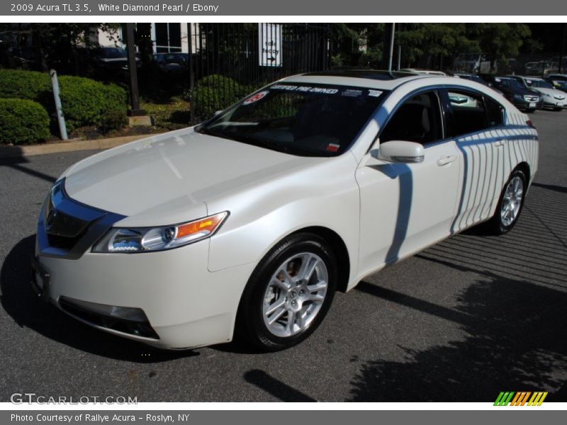 White Diamond Pearl / Ebony 2009 Acura TL 3.5