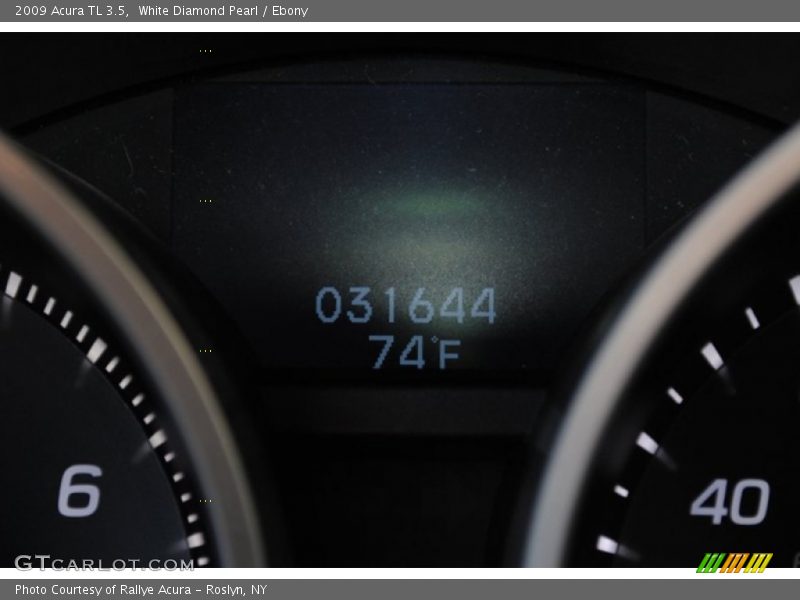 White Diamond Pearl / Ebony 2009 Acura TL 3.5