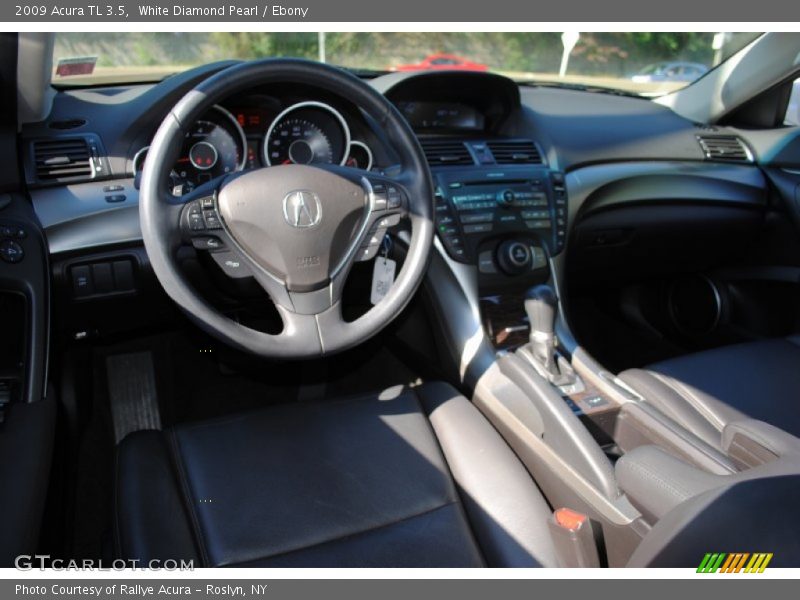 White Diamond Pearl / Ebony 2009 Acura TL 3.5
