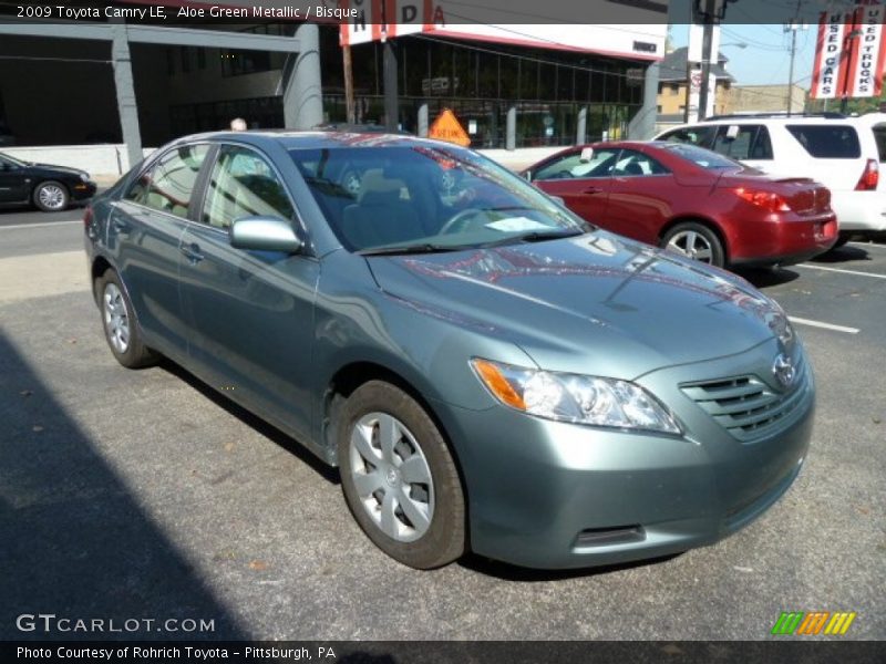 Aloe Green Metallic / Bisque 2009 Toyota Camry LE