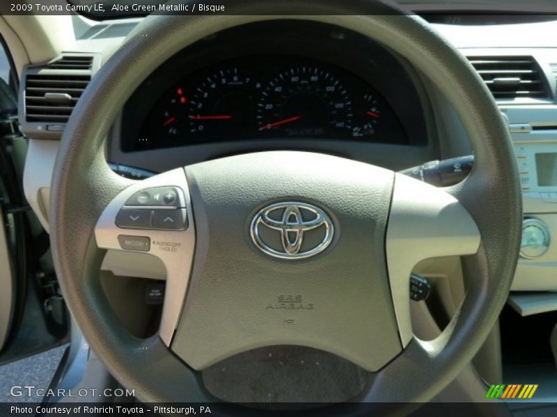 Aloe Green Metallic / Bisque 2009 Toyota Camry LE
