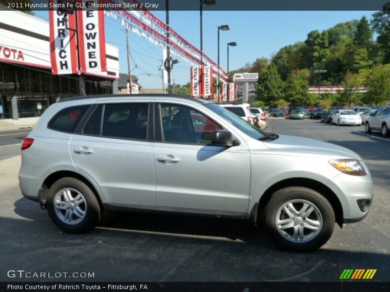 Moonstone Silver / Gray 2011 Hyundai Santa Fe GLS