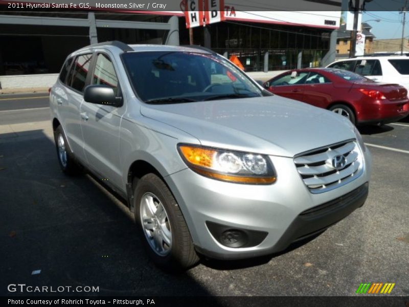 Moonstone Silver / Gray 2011 Hyundai Santa Fe GLS