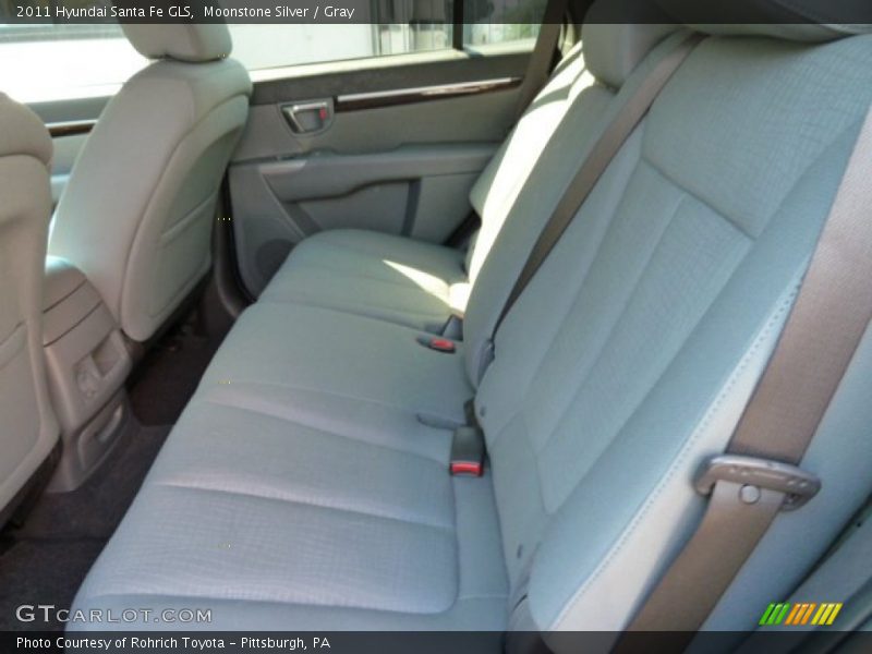 Moonstone Silver / Gray 2011 Hyundai Santa Fe GLS