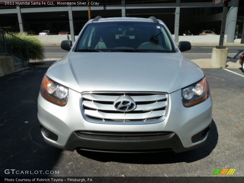 Moonstone Silver / Gray 2011 Hyundai Santa Fe GLS