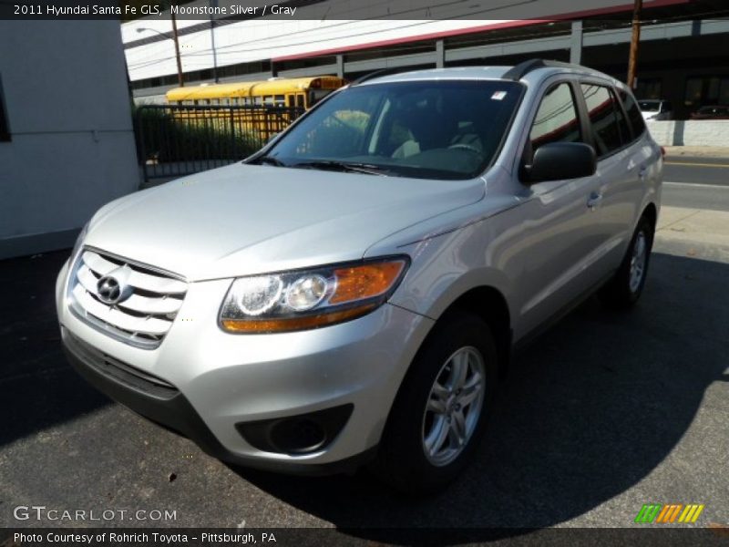 Moonstone Silver / Gray 2011 Hyundai Santa Fe GLS