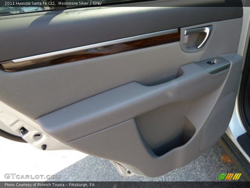Moonstone Silver / Gray 2011 Hyundai Santa Fe GLS