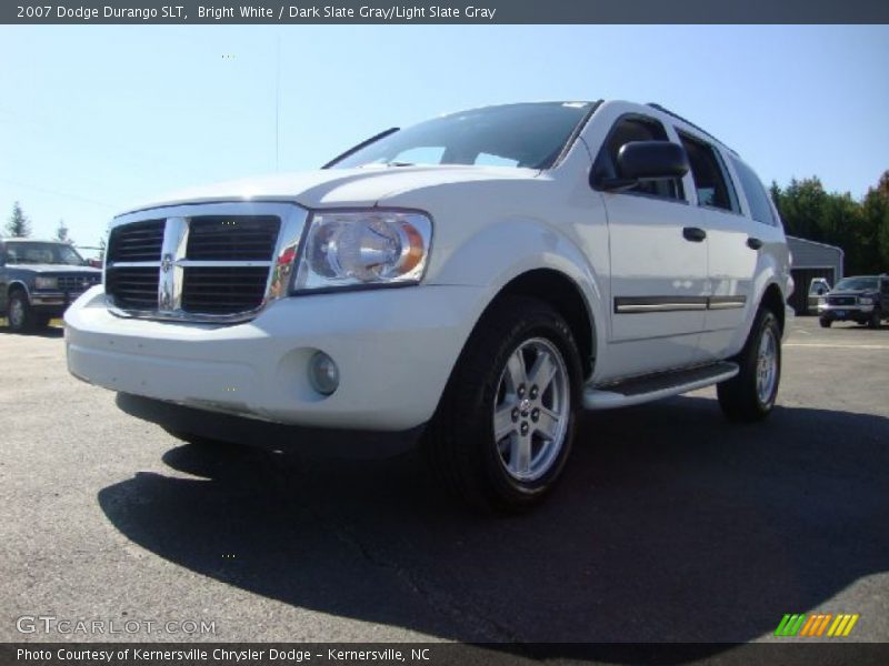 Bright White / Dark Slate Gray/Light Slate Gray 2007 Dodge Durango SLT