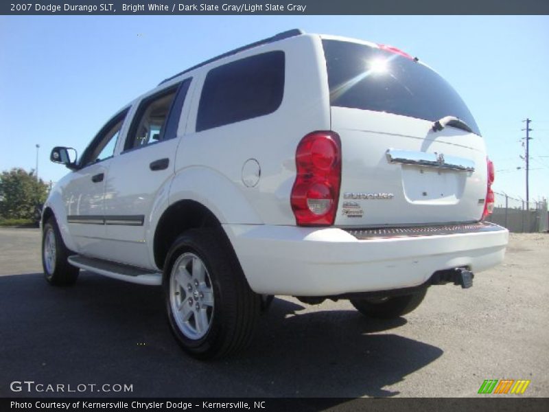 Bright White / Dark Slate Gray/Light Slate Gray 2007 Dodge Durango SLT