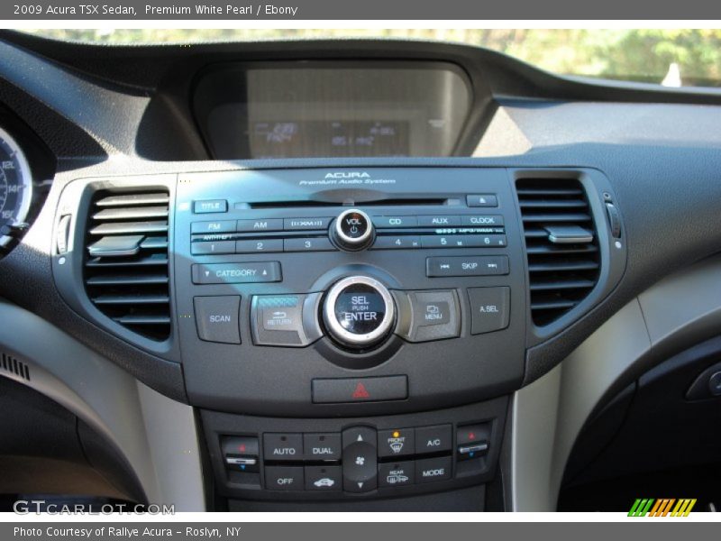 Premium White Pearl / Ebony 2009 Acura TSX Sedan